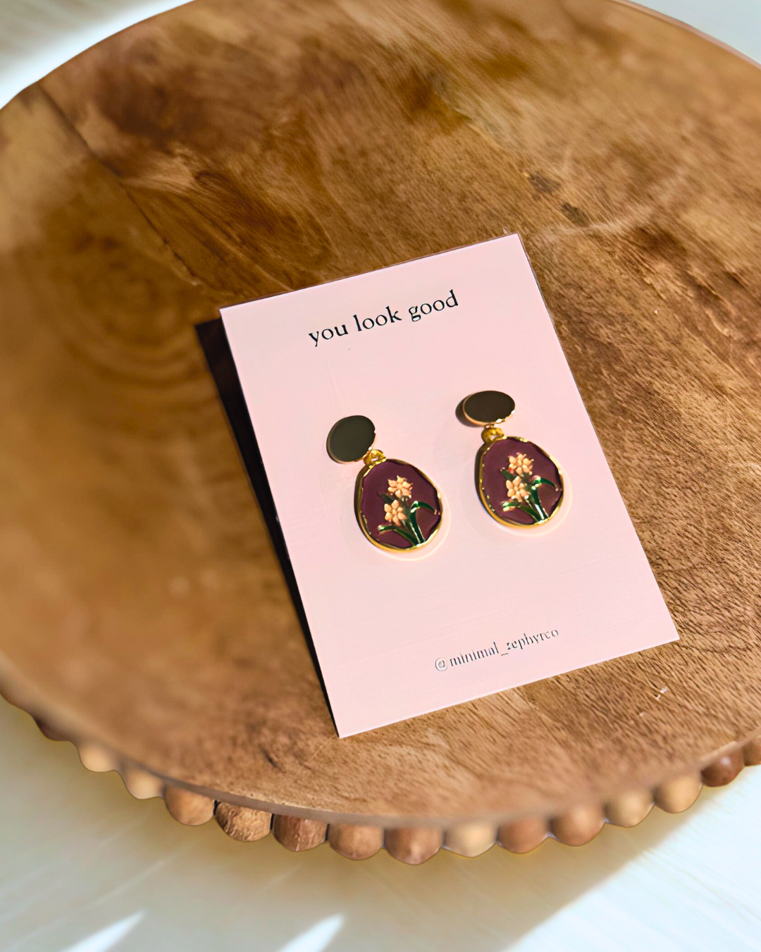 Floral Charm Earrings