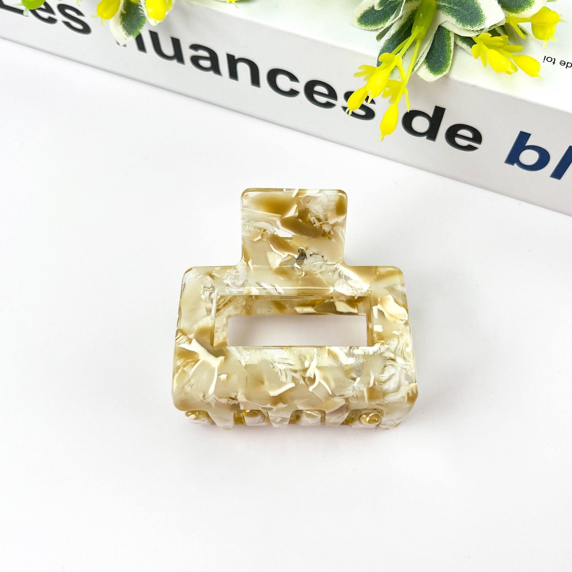 Square Acetate Hair Clip