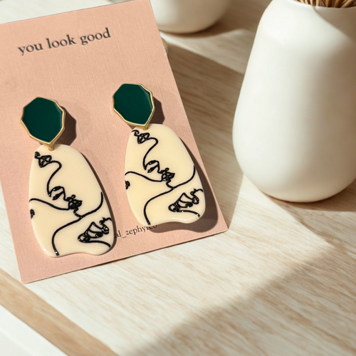 Abstract Art Studs