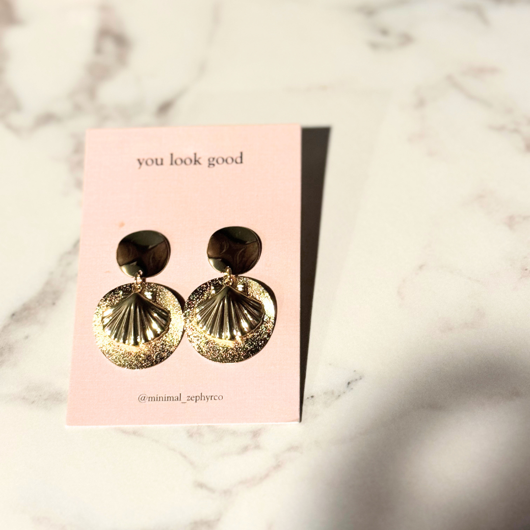 Layered Seashell Earrings