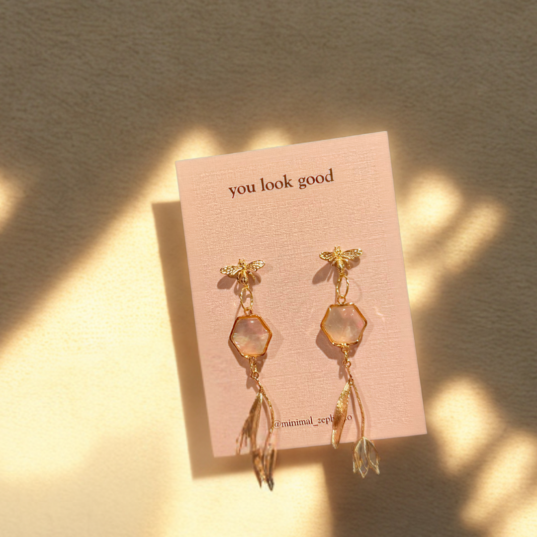 Ethereal Tulip Drop Earrings