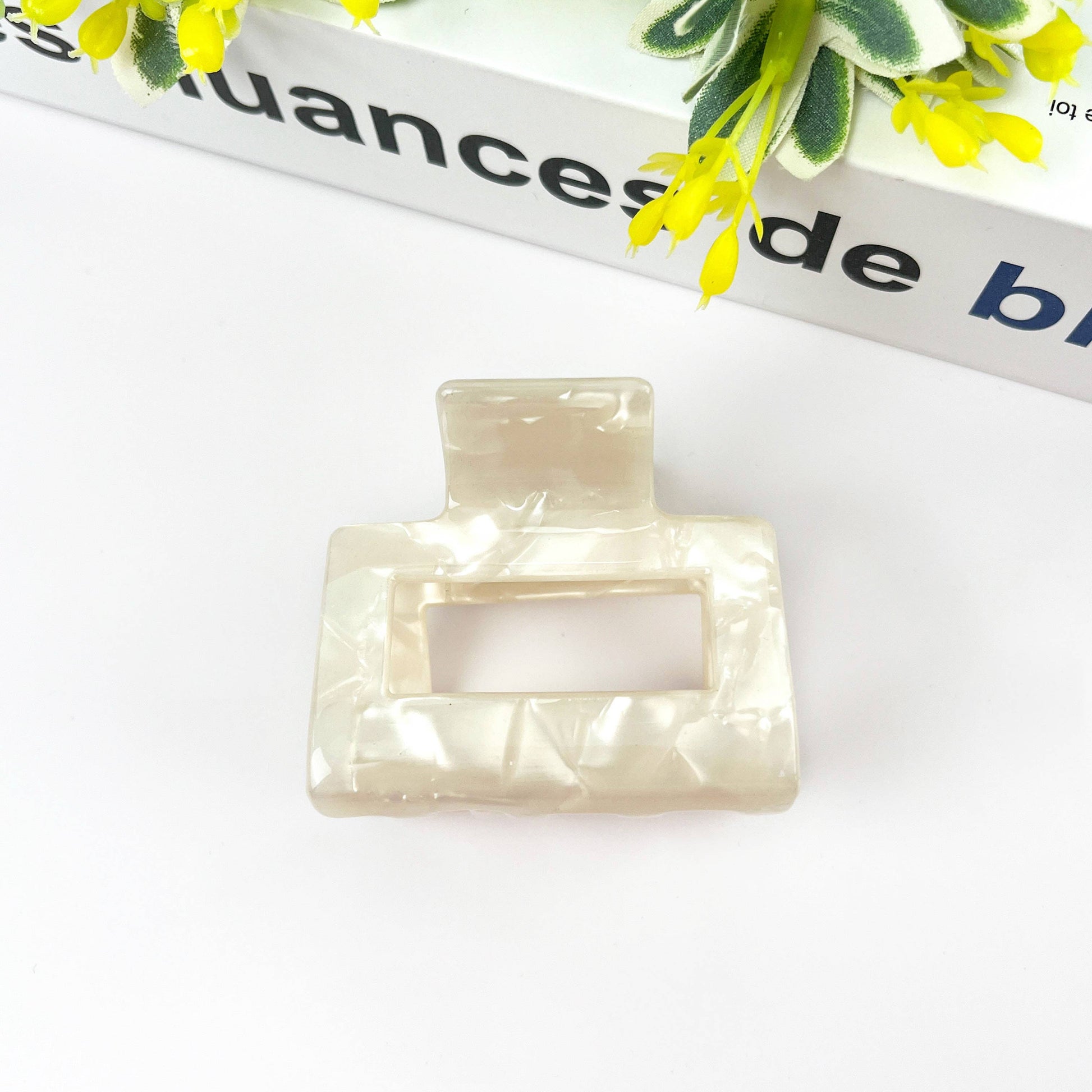 Square Acetate Hair Clip