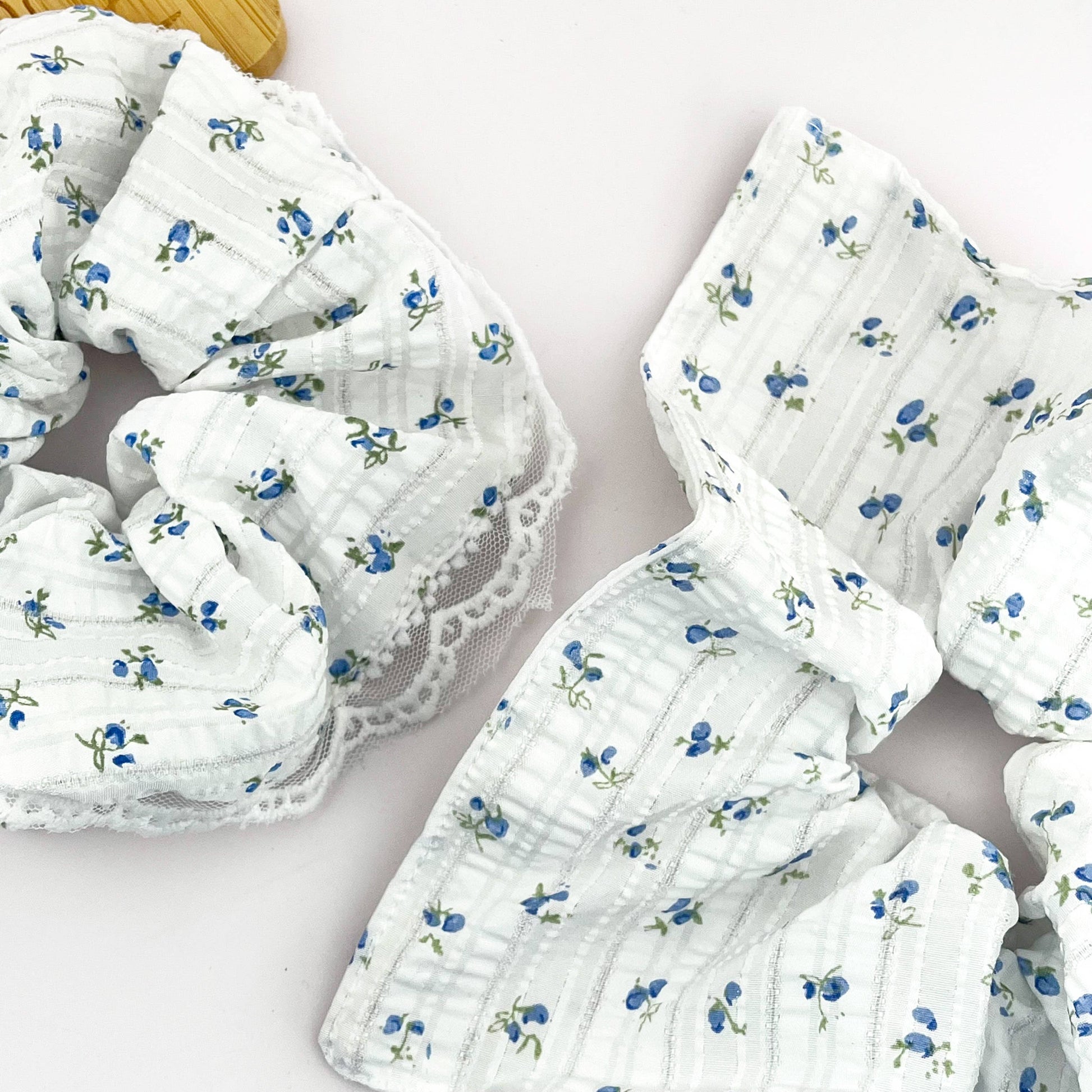 Artistic Floral Scrunchie, Hair Tie
