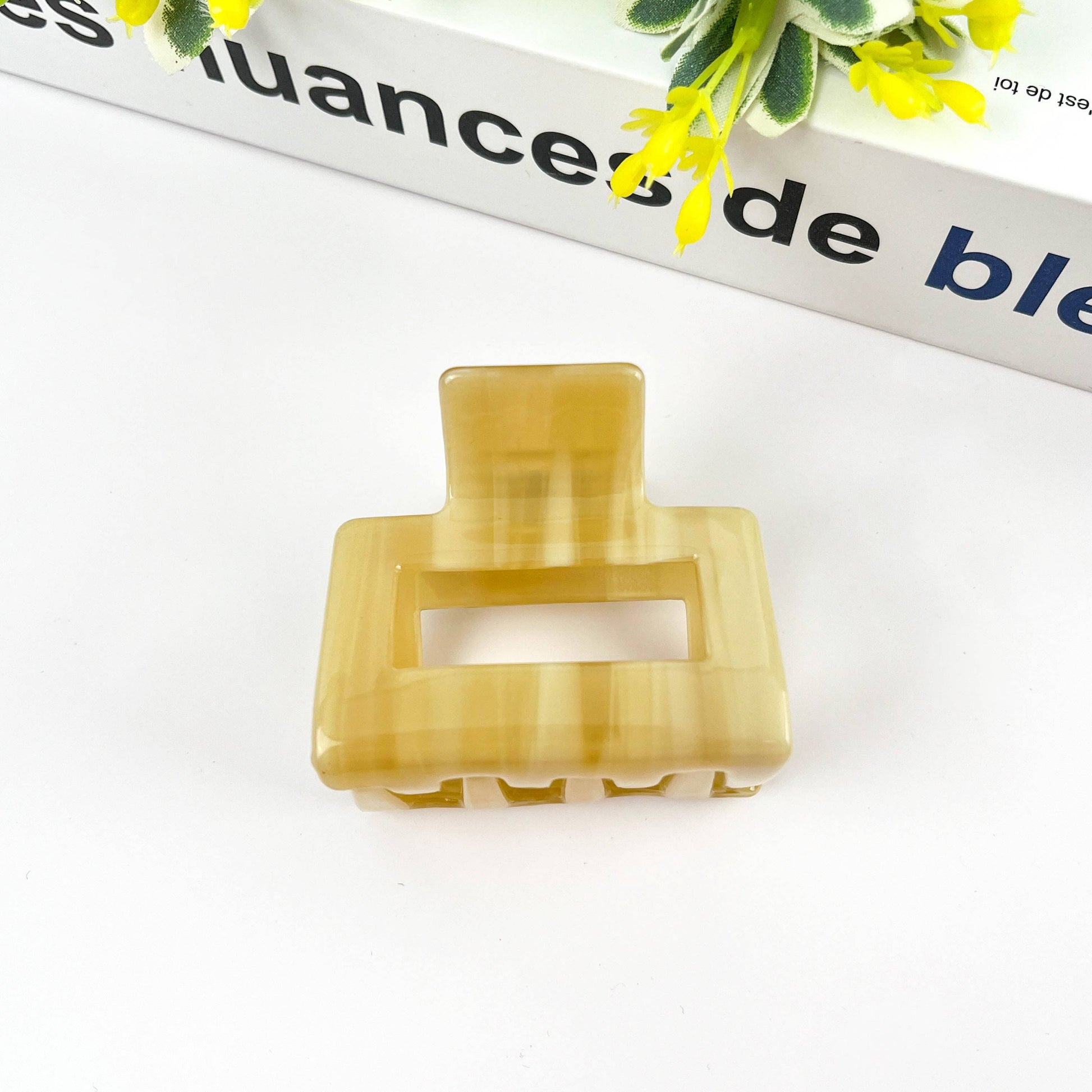 Square Acetate Hair Clip