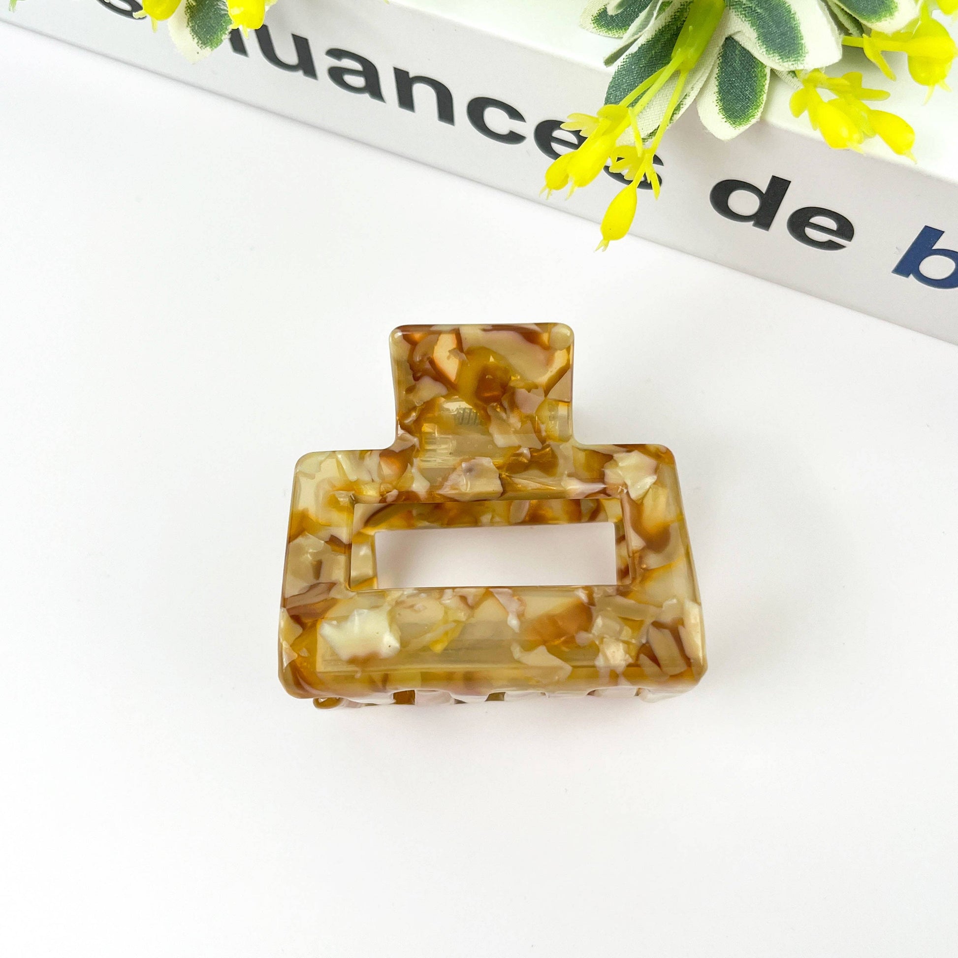 Square Acetate Hair Clip