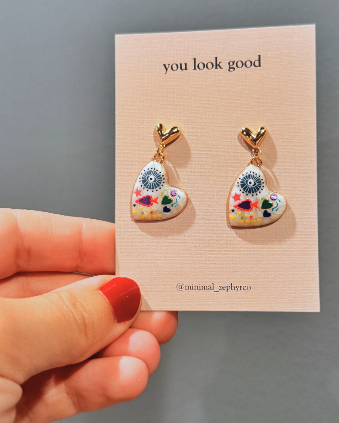 Whimsical Heart Earrings