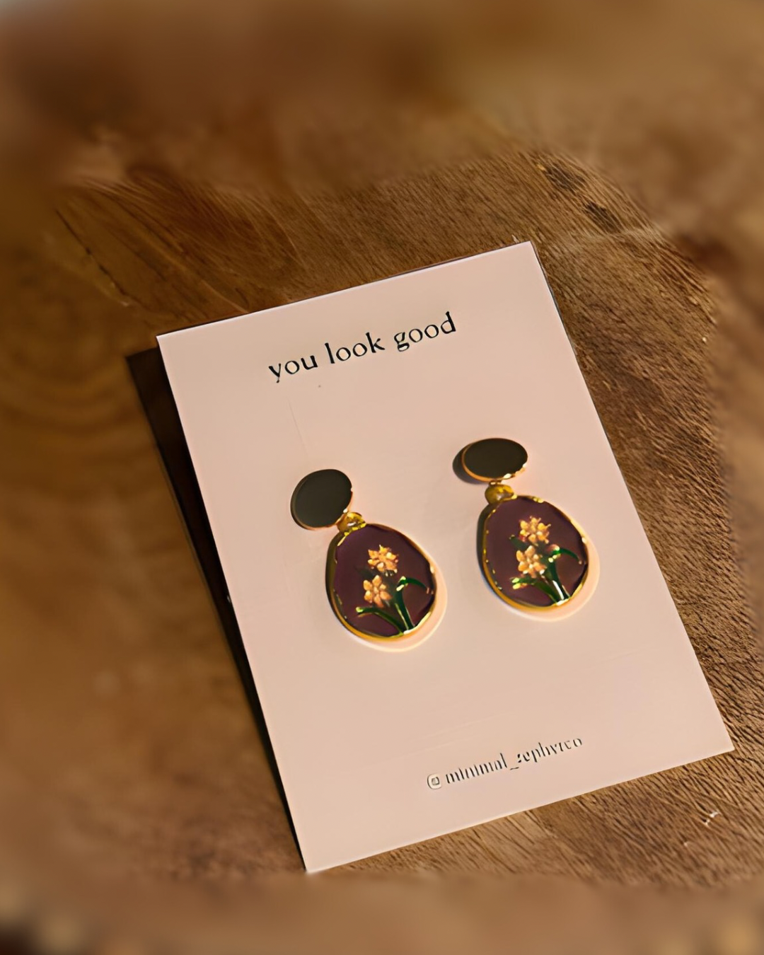Floral Charm Earrings