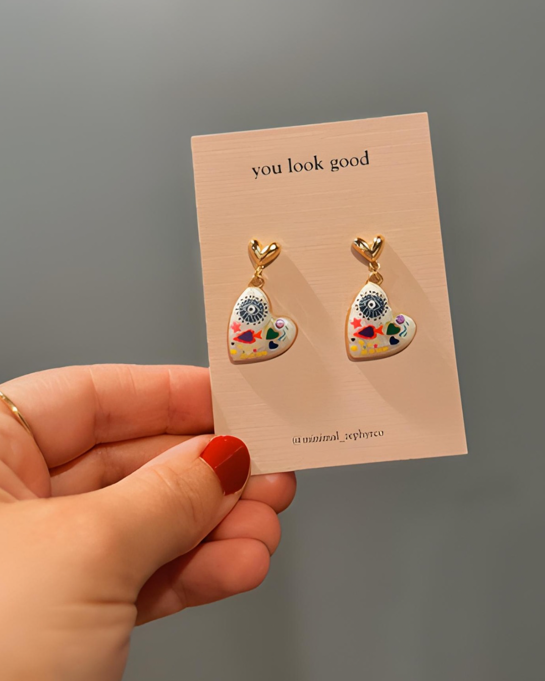Whimsical Heart Earrings