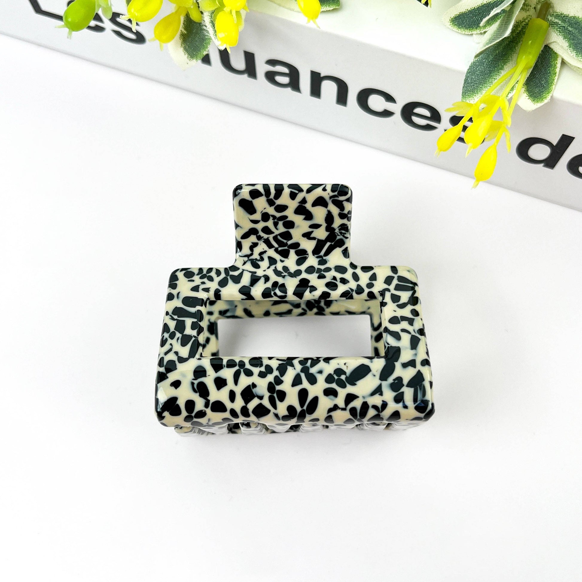 Square Acetate Hair Clip
